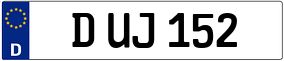 Trailer License Plate